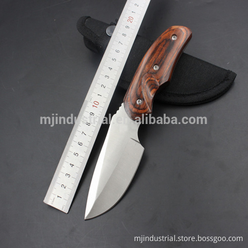 Straight knife with full tang, hunting and camping knife DK09
